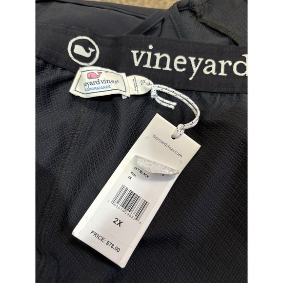 Men's Vineyard Vines Performance Shorts 2X New With Tags Black Diamond Mesh - Picture 5 of 6